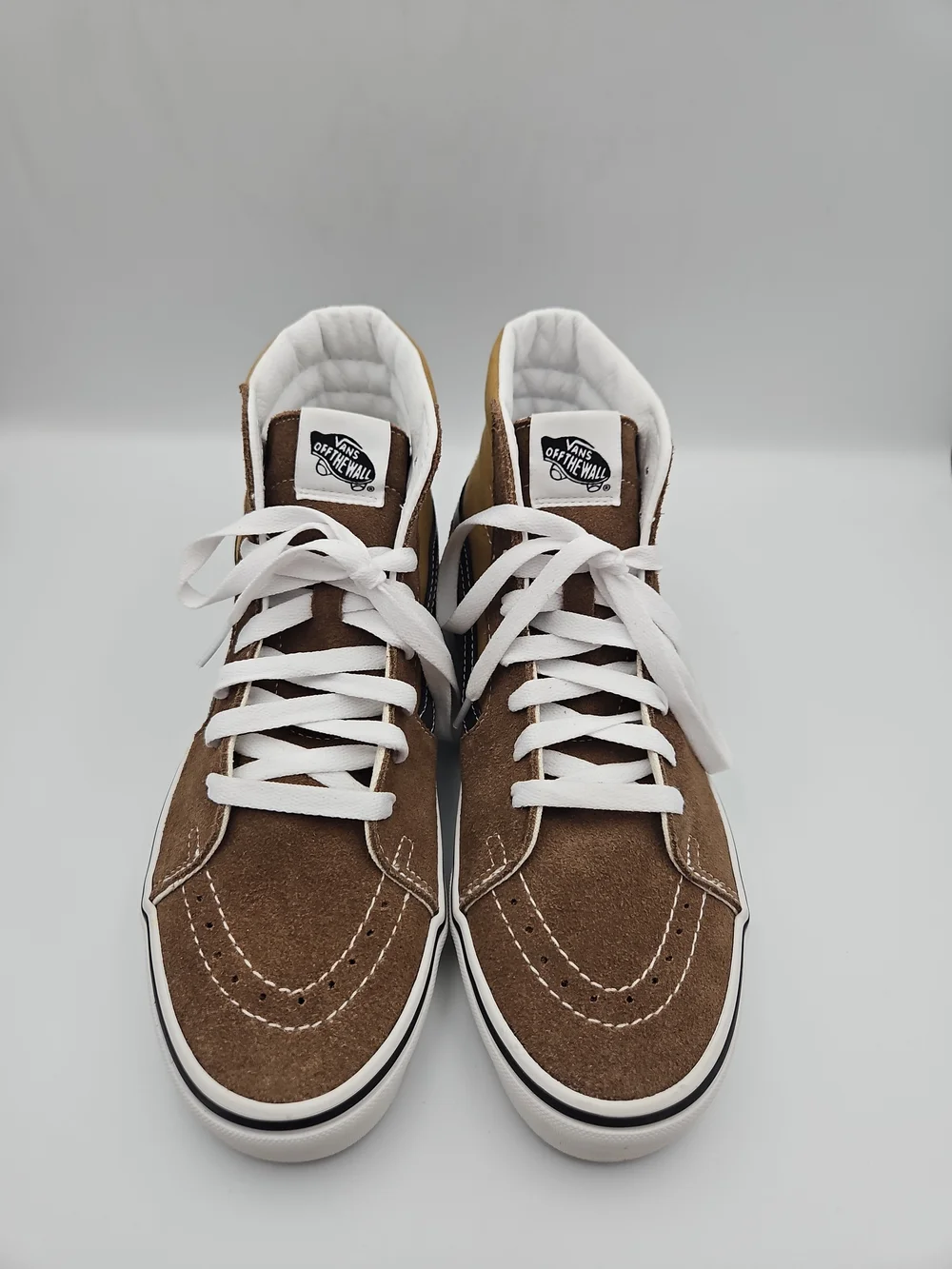 Vans High Top Sneakers Brown and Tan